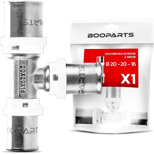 KALANKA-- raccord multicouche 20-20-16 a sertir contour TH - Té multicouche réduit à sertir - raccord plomberie pour tube multicouche 20 et 16