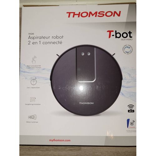 Aspirateur robot Thomson T-bot 2 en 1 connecté