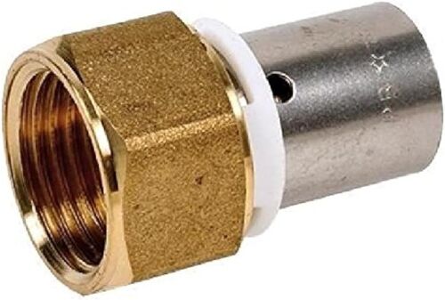 KALANKA-Dipra 730054 Raccord PER à Sertir, Droit à Ecrou Tournant, diamètre 16 mm, Femelle F20/27 (3/4"")