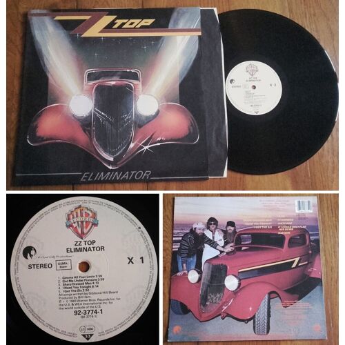 Album Lp 33t Vinyle 12" Zz Top "Eliminator" Germany 1983
