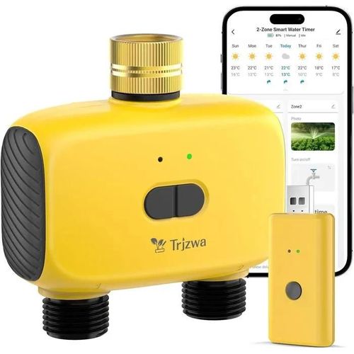 Programmateur Arrosage Automatique WiFi avec 2 Sorties pour Jardin, Pelouse WiFi