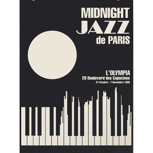 Affiche Midnight Jazz Paris 1988