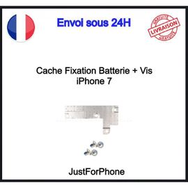 Cache Plaque Fixation Connecteur Batterie + Vis Pour Iphone 7