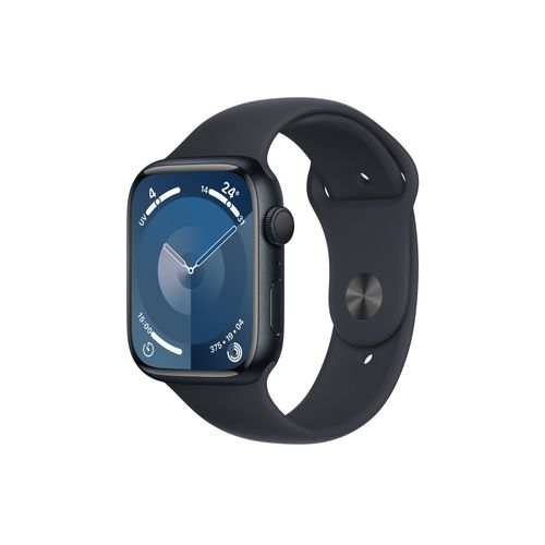 Apple Watch Series 9 GPS - Boîtier Aluminium 45 mm Minuit - Bracelet S/M