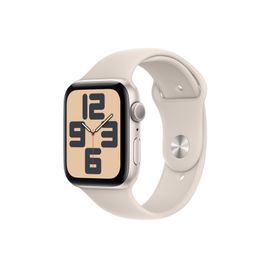 Apple Watch SE (GPS) - 2e génération - 44 mm - aluminium droit - Montre connectée avec bracelet sport - fluoroélastomère - droit - taille du bracelet : S/M - 32 Go - Wi-Fi, Bluetooth - 32.9 g