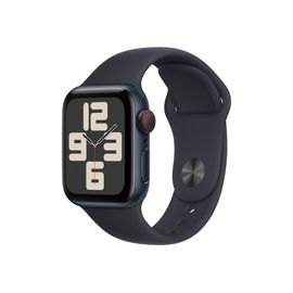 Apple Watch SE (GPS + Cellular) - 2e génération - 40 mm - aluminium minuit - Montre connectée avec bracelet sport - fluoroélastomère - minuit - taille du bracelet : M/L - 32 Go - Wi-Fi, LTE...