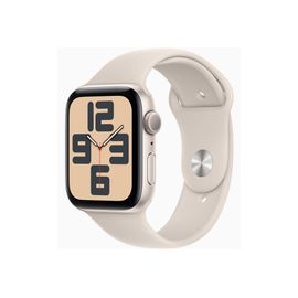 Apple Watch SE (GPS) - 2e génération - 44 mm - aluminium droit - Montre connectée avec bracelet sport - fluoroélastomère - droit - taille du bracelet : M/L - 32 Go - Wi-Fi, Bluetooth - 32.9 g