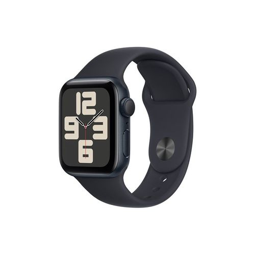 Apple Watch SE (GPS) - 2e génération - 40 mm - aluminium minuit - Montre connectée avec bracelet sport - fluoroélastomère - minuit - taille du bracelet : M/L - 32 Go - Wi-Fi, Bluetooth - 26.4 g