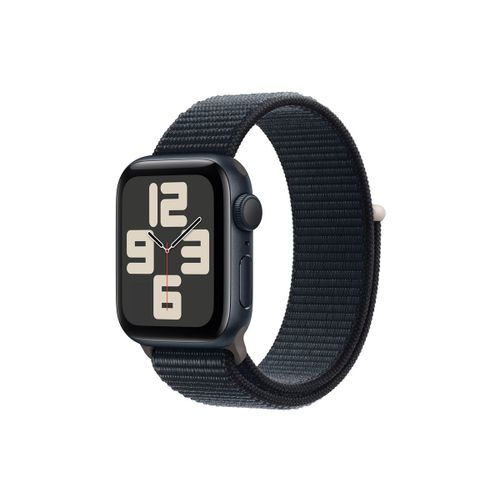 Apple Watch SE (GPS) - 2e génération - 40 mm - aluminium minuit - Montre connectée avec bracelet sport - textile - minuit - taille du poignet : 145-220 mm - 32 Go - Wi-Fi, Bluetooth - 26.4 g