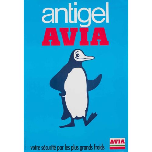 Affiche Antigel Avia Pingouin