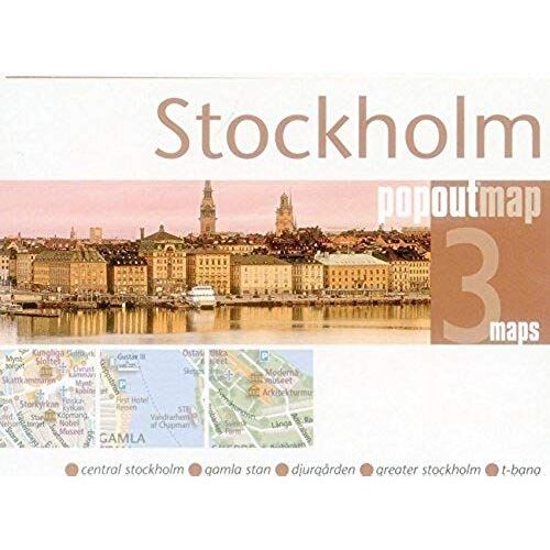 Stockholm Popout Map: Pop-Up City Street Map Of Stockholm City Center - Folded Pocket Size Travel Map With Transit Map Included (Popout Maps)