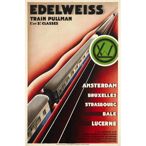 Affiche Edelweiss Train Pullman