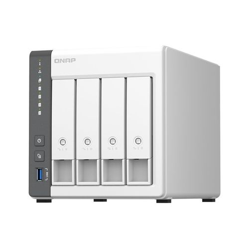 QNAP TS-433 - Serveur NAS - 4 Baies - SATA 6Gb/s - RAID 0, 1, 5, 6, 10, JBOD, 50, 60 - RAM 4 Go - Gigabit Ethernet / 2.5 Gigabit Ethernet - iSCSI support