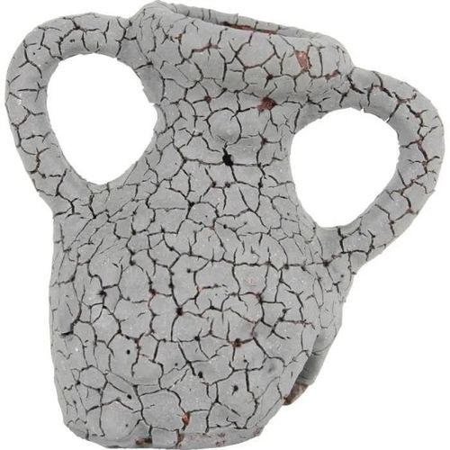 Décor Pour Aquarium - Etna - Amphore En Céramique - Couleur Gris - Cachette Pour Poissons - Inspiré De Sicile