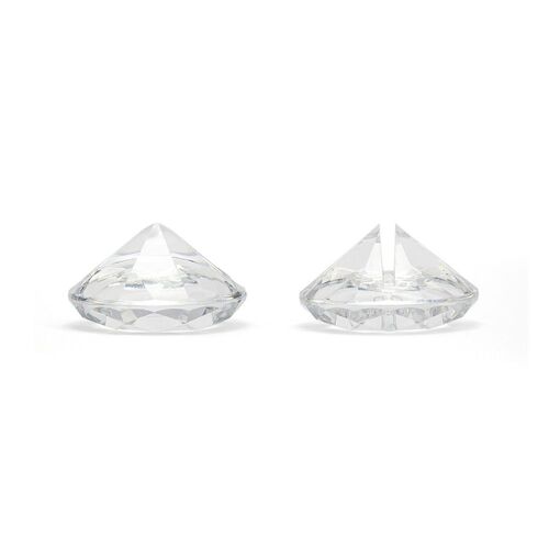10 MARQUE-PLACES INCOLORE DIAMANT 40MM