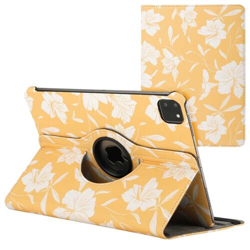 Imoshion Coque Tablette Design Rotatif À 360° Ipad Pro 11 (2024) M4 Yellow Flowers