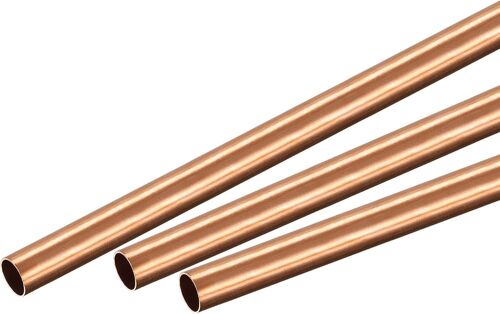 KALANKA-Tube Cuivre Rond 6mm OD 0.25mm Mur Épaisseur 300mm Longueur Tuyau 3 Pcs