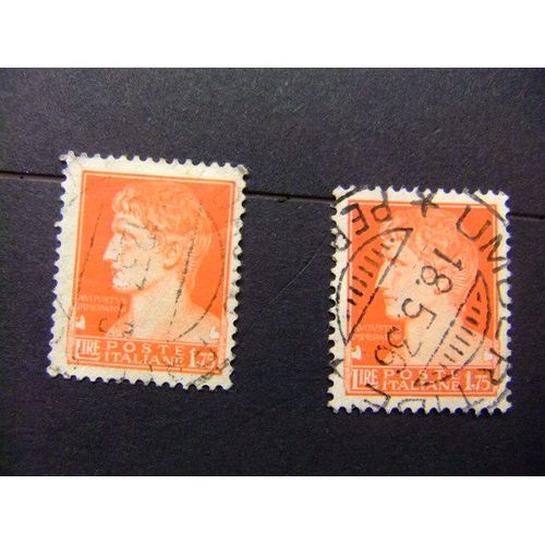 L 122 Italia Italie 1929 1930 / Octavio Augusto Emperador / Yvert 235 Fu