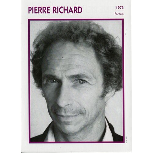 Fiche Portrait De Star Pierre Richard