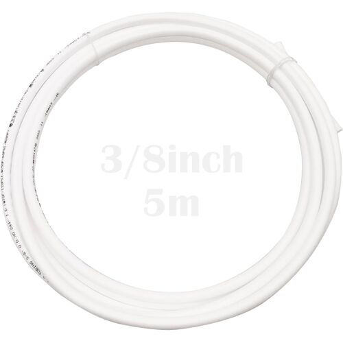 KALANKA-Tuyau Frigo, 3/8'' PE Tuyau, Réfrigérateur Tuyau (OD : 9,5 mm), Tuyau Eau Frigo-5 mètres pour systèmes d'osmose inverse, filtres à eau, réfrigérateurs