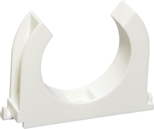 KALANKA-Clip de tuyau en plastique, blanc, 50 mm, lot de 9, collier de serrage