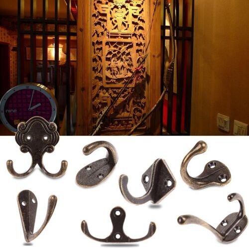 XM Crochets de porte Vintage en alliage de Zinc Pour vêtements sac à chapeau porte-serviettes pour chambre salle de bain bureau