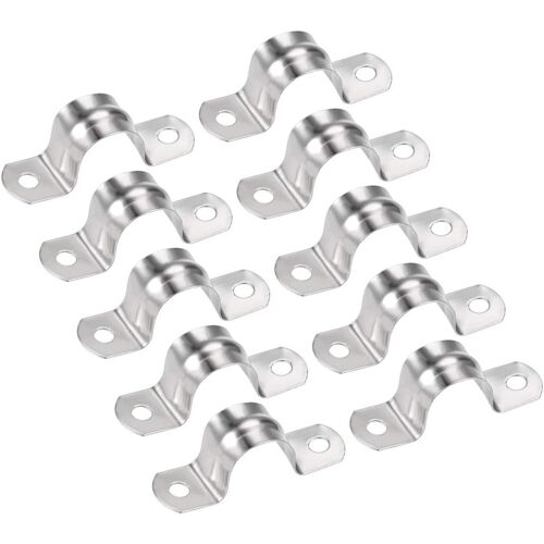 Kalanka-Collier Forme U Serrage Conduits Sangle Selle Tuyau Clip Acier Inoxydable M20 10pcs