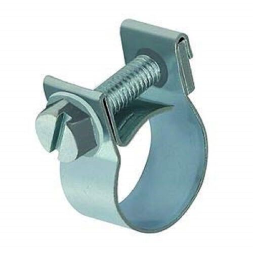 KALANKA-Serre-joint léger selon DIN 3017, Collier de Serrage, acier galvanisé brillant (W1), diamètre nominal 22 mm, largeur de bande 9 mm