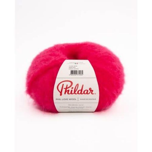 Pelote De Laine Mérino À Tricoter Phil Love Wool - Phildar Rose Peps