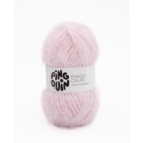 Pelote À Tricoter Pingo Calin - Certifié Oeko-Tex - Pingouin Rose Pâle