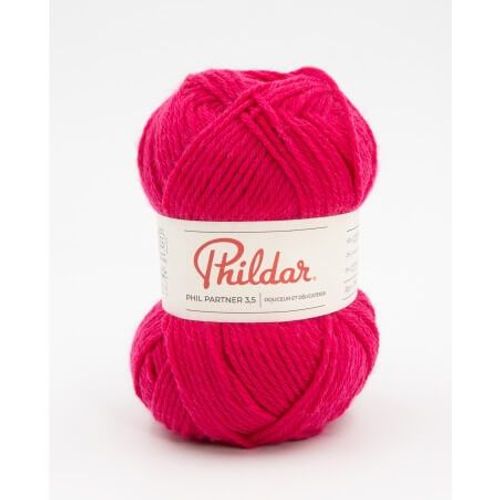 Pelote De Laine À Tricoter Partner 3,5 - Phildar Framboise Rose