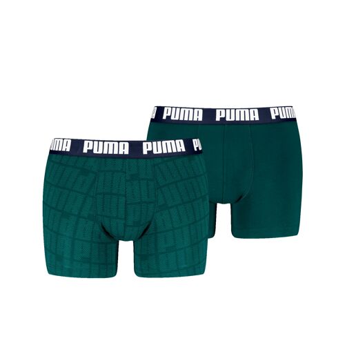 Boxers Puma Homme (Lot De 2), Vêtements, Vert/Bleu, L