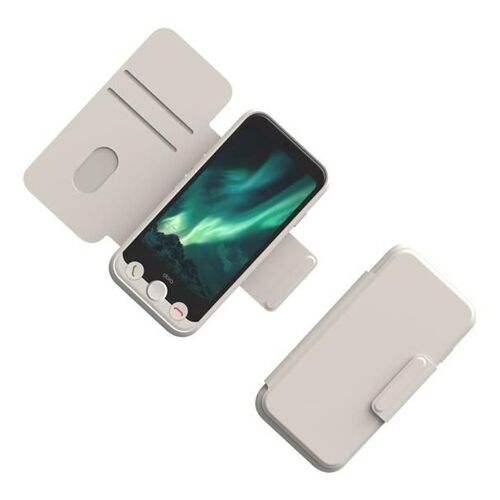 Doro - Étui à rabat pour téléphone portable - blanc - pour Aurora A10, A11