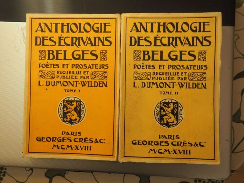 Anthologie Des Écrivains Belges - Poètes Et Prosateurs