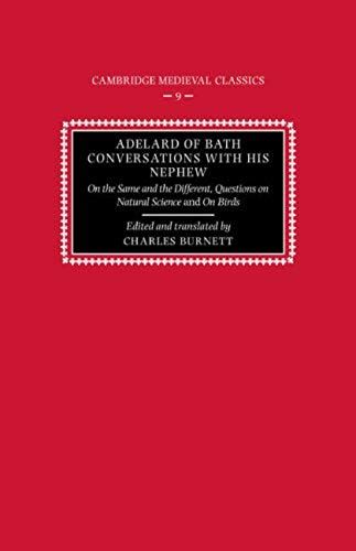 Adelard Of Bath, Conversations With His Nephew