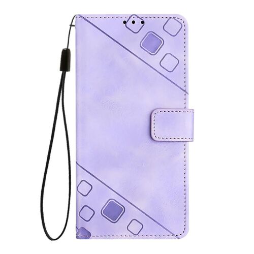 Étui Pour Oppo A77/A77s 4g Portefeuille À Rabot Titulaire De La Carte Cuir Magnétique - Violet