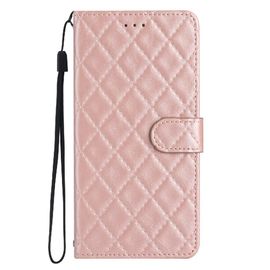 Flip Étui Pour Samsung Galaxy A5 2018 Tpu Antichoc Portefeuille En Cuir Pu Bicelle Folio Magnétique Titulaire De Fentes Pour Cartes - Couleur Rose