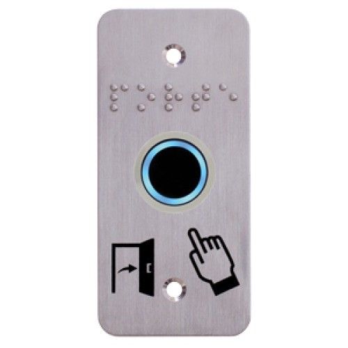 Capteur infrarouge sans contact sur plaque inox pour accès porte Izyx