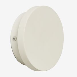 Applique Murale De Salle De Bain À Led En Acier Inoxydable Arizona Blanc Gardenia Ø12 Cm