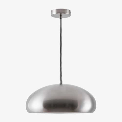 Lampe De Plafond En Métal Hilma Gris Chromé