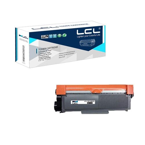 LCL Cartouche de Toner Compatible 593-BBKD 593-BBLH 2600pages (1 Noir) Remplacement pour Dell E310DW E514DW E515DN E515DW