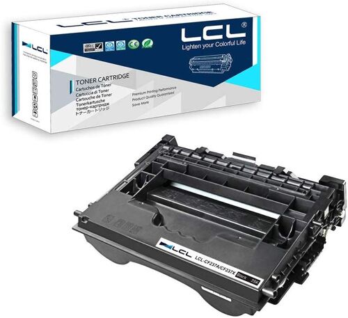 LCL Cartouche de Toner Compatible 37A 37X CF237A CF237X 25000 pages (1 Noir) Remplacement pour HP LaserJet Enterprise M608x M609dn MFP M631 M632 M633 non-compatible avec HP LaserJet Enterprise M607n/M607dn