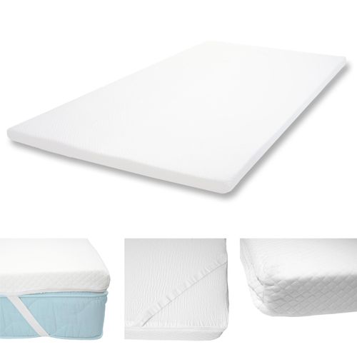 6cm Surmatelas En Mousse À Froid Hwc-E63, Couvre-Matelas, Housse De Matelas   140x200cm