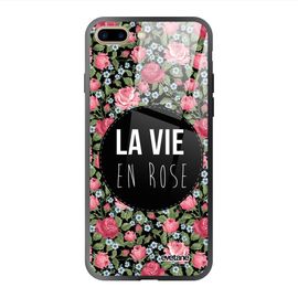 Coque Iphone 7 Plus/ 8 Plus Coque Soft Touch Glossy La Vie En Rose Design Evetane