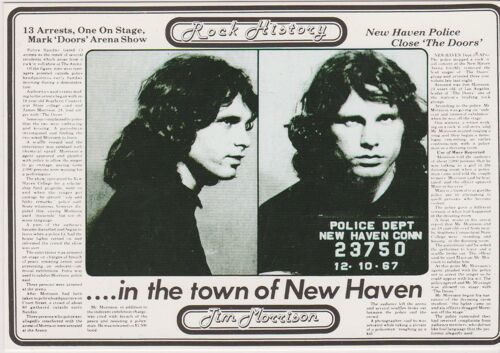 C.P. Jim Morrison (The Doors)... In The Town Of New Haven C 370