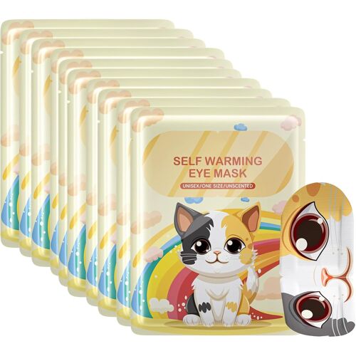 Kalanka-Masque Oculaire Chauffant Autodisposable - 10pcs, Masque À Vapeur Chaude Pour Les Yeux Secs, Relaxation, Réduction Du Stress, Amélioration Du Sommeil, Idéal Pour Spa, Voyage Et Soins Des Yeux