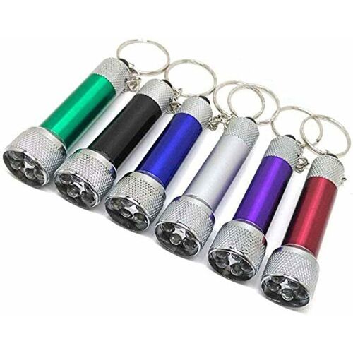 Lot De 6 Mini Lampes De Poche Porte-Cles 5 Ampoules Lampe De Poche Led Porte-Cles Lampe A Main Lampes De Poche Pour Camping Enfants Fete Faveur Cadeau Prix Goodnice