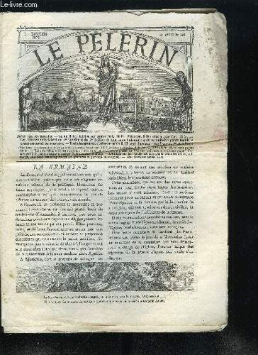 Le Pèlerin N° 148 - Premier Jubilé De L Immaculée-Conception, Almanach Du Pèlerin 1880, Le Pèlerin Au Prétoire (Suite), Xxiie Dimanche Après La Pentecote, Saint Hubert