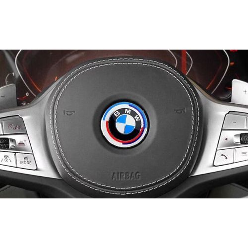 Logo Emblème Volant Bmw 45mm 50eme Anniversaire