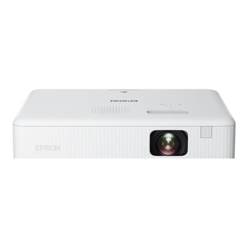 Epson CO-W01 - Projecteur 3LCD - portable - 3000 lumens (blanc) - 3000 lumens (couleur) - WXGA (1280 x 800) - 16:10 - blanc et noir